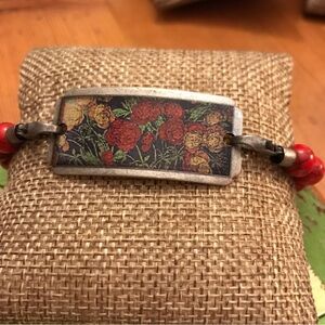 ▪️Boho Painted Metal Bead Bracelet